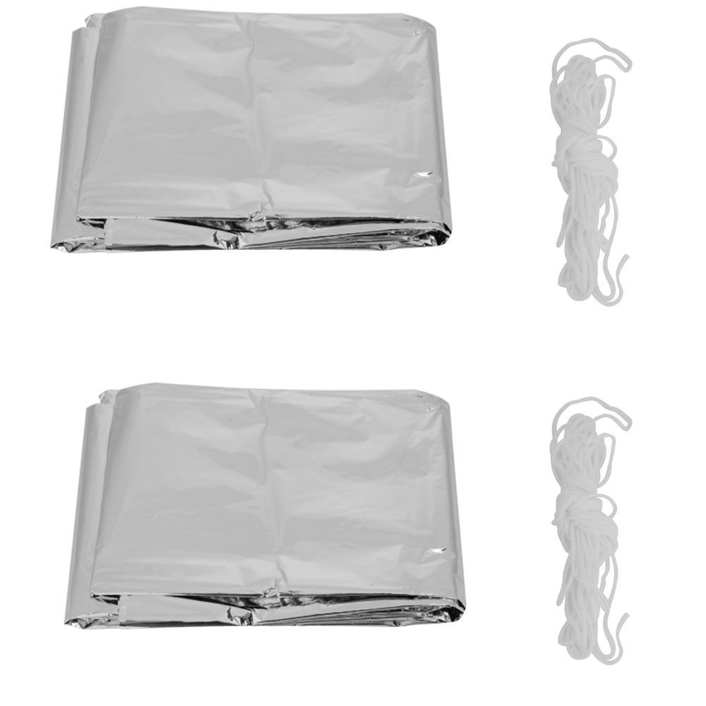 2 Pcs Durable Reflective Emerg - Survival Blanket Reflective ulasan dan harga