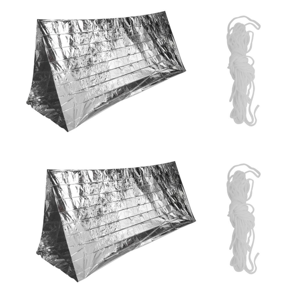 2 Pcs Durable Reflective Emerg - Survival Blanket Reflective ulasan dan harga