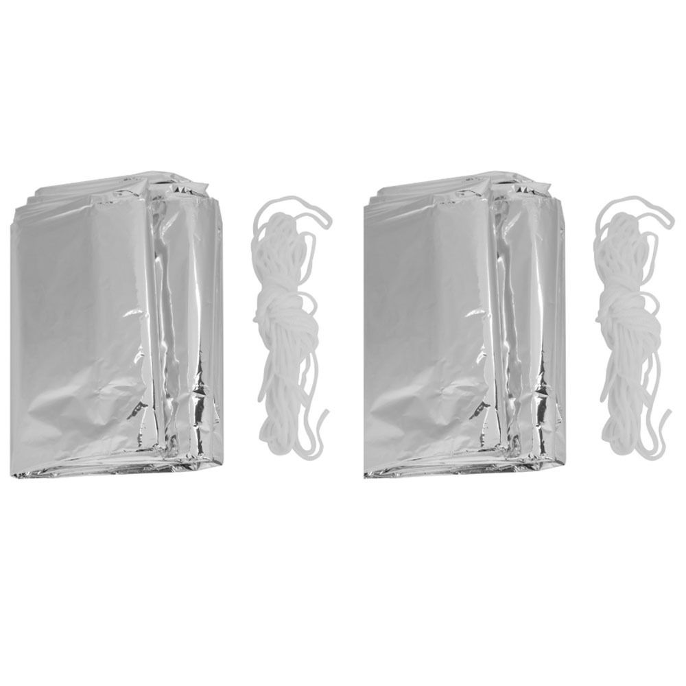 2 Pcs Durable Reflective Emerg - Survival Blanket Reflective ulasan dan harga