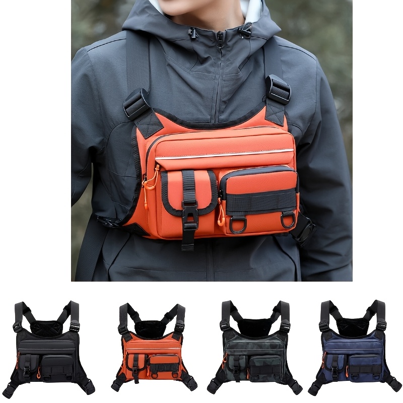 Men's Tactical Chest Bag, Runn - Fishing Kit Compact ulasan dan harga