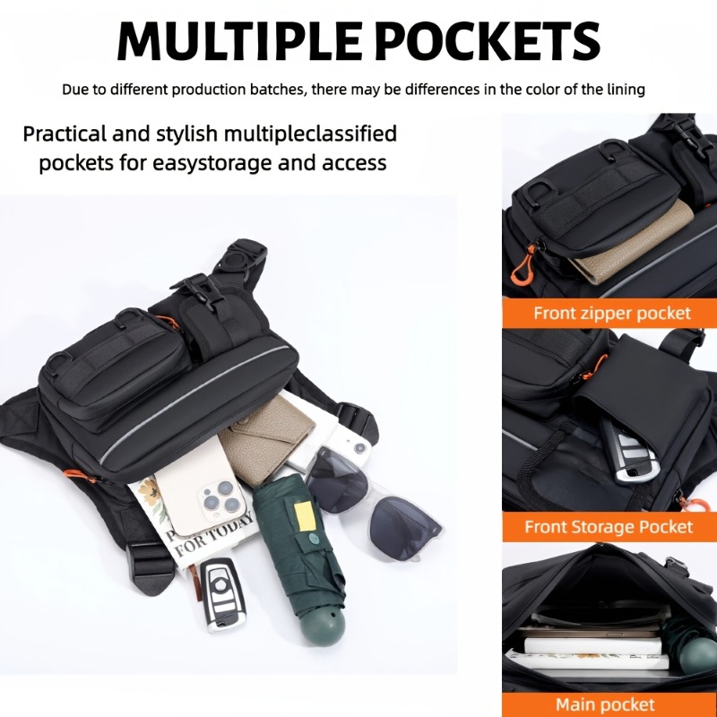 Men's Tactical Chest Bag, Runn - Fishing Kit Compact ulasan dan harga