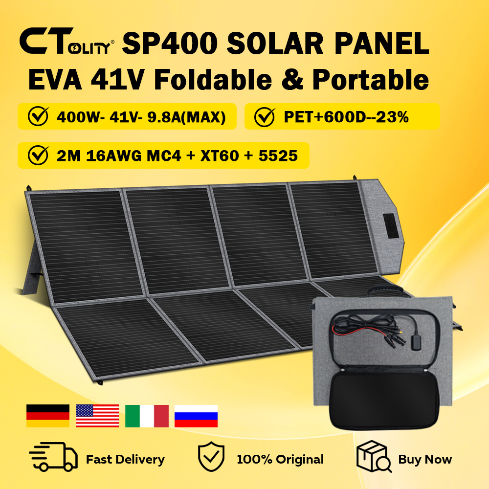 CTOLITY SP400 Portable Solar P - Solar Emergency Charger ulasan dan harga