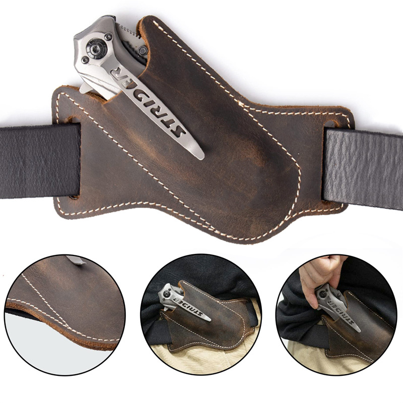 1PC Leather Knives Sheaths Fol - Fire Starting Kit ulasan dan harga