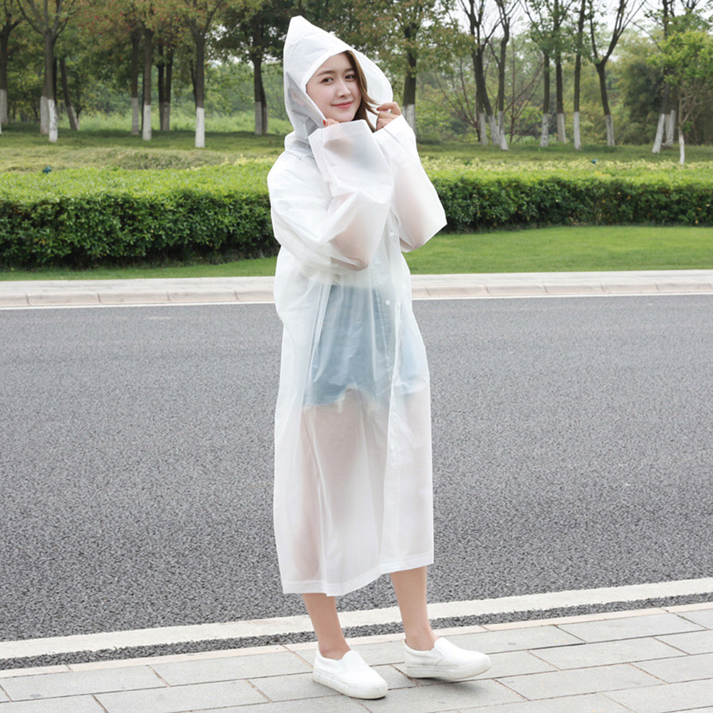 2Pcs Adult Raincoat with Hood  - Emergency Poncho Rain ulasan dan harga