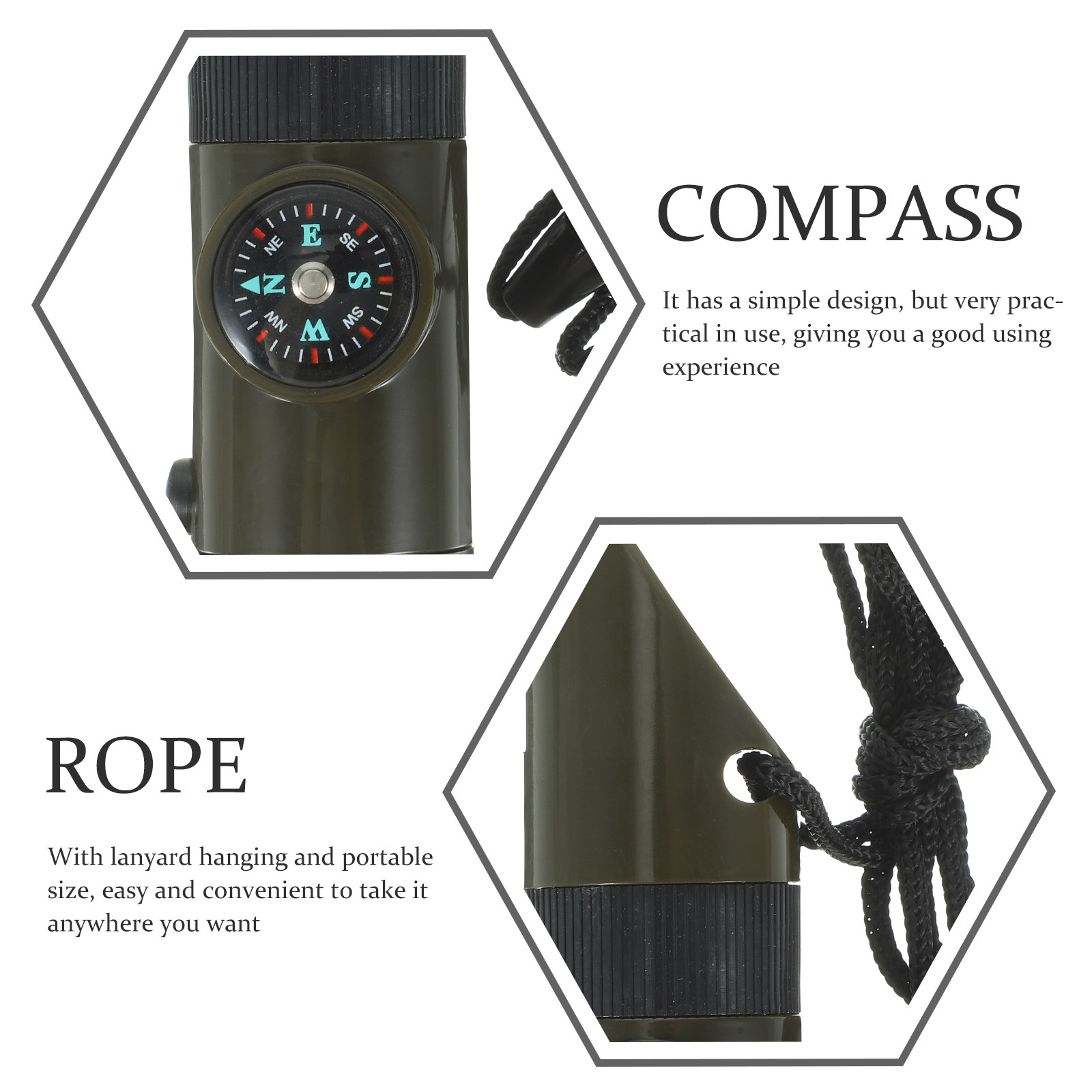 2Pcs 7-in-1 Emergency Survival - Emergency Whistle Loud ulasan dan harga