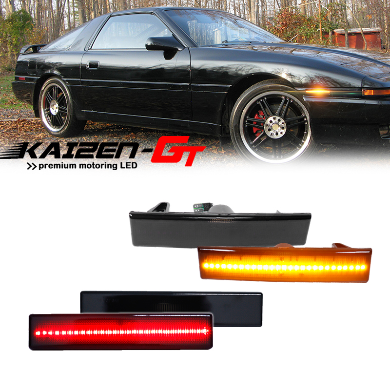 Front Amber / Rear Red LED Car - Signal Flare Kit ulasan dan harga