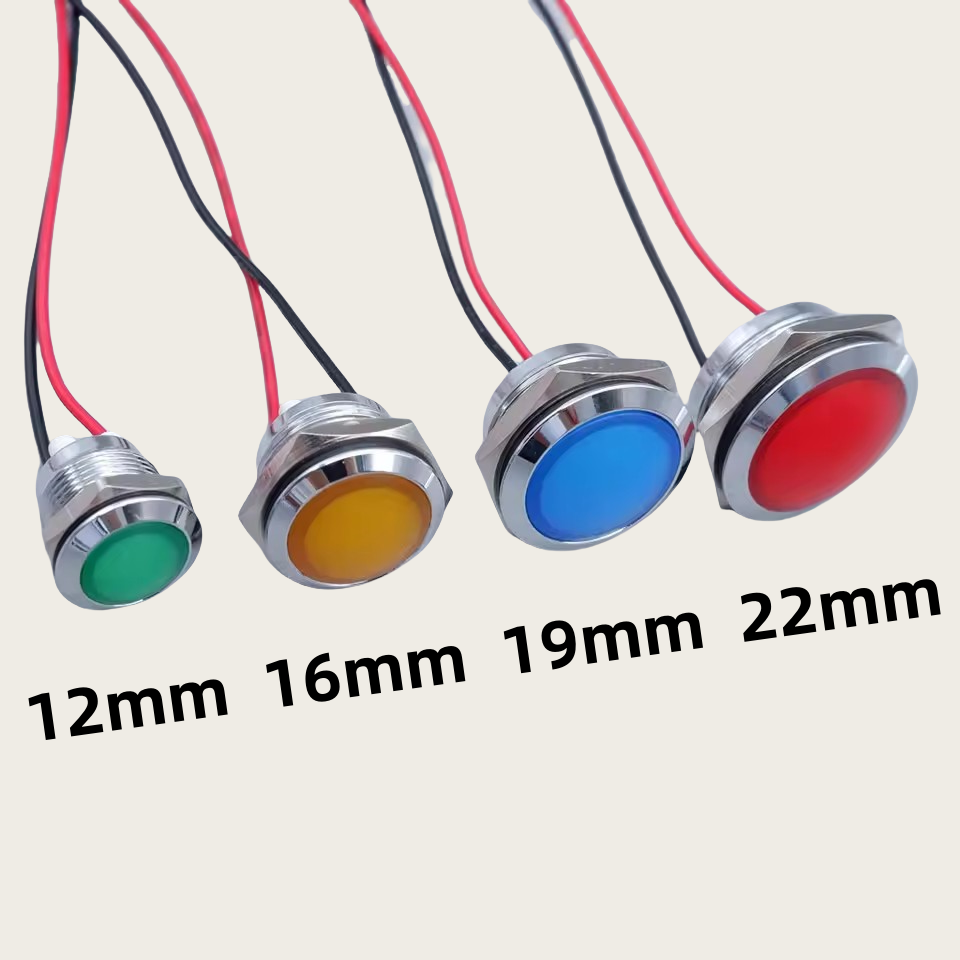 12mm 16mm 19mm 22mm Metal LED  - Signal Panel Orange ulasan dan harga