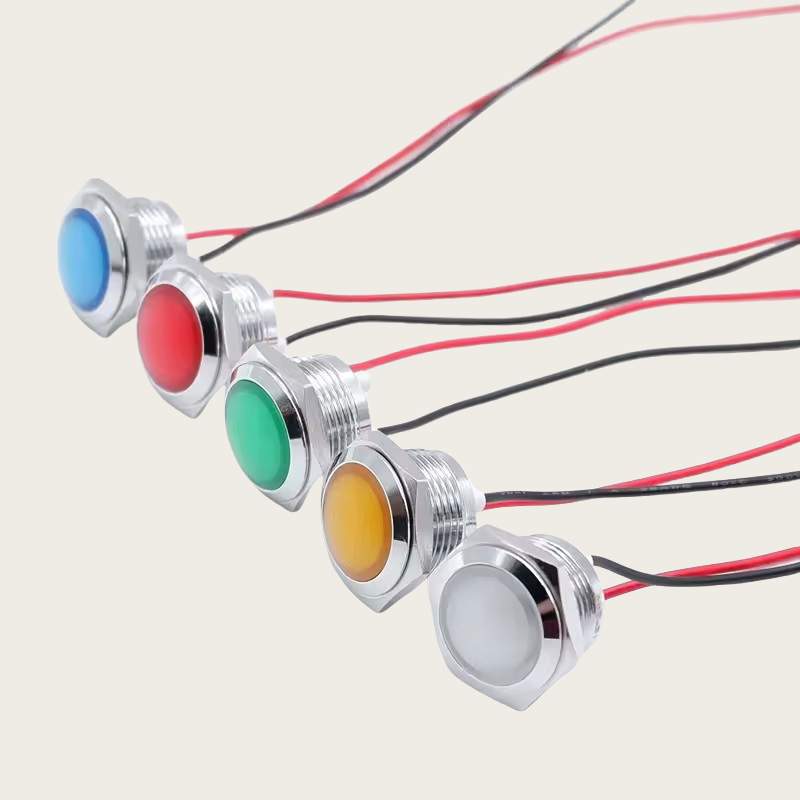 12mm 16mm 19mm 22mm Metal LED  - Signal Panel Orange ulasan dan harga