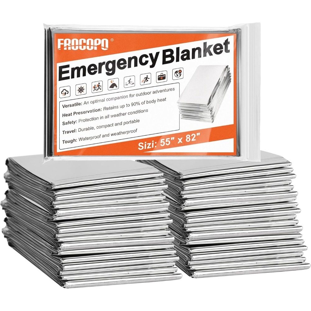 6 Pack Emergency Mylar Blanket - Survival Blanket Reflective ulasan dan harga