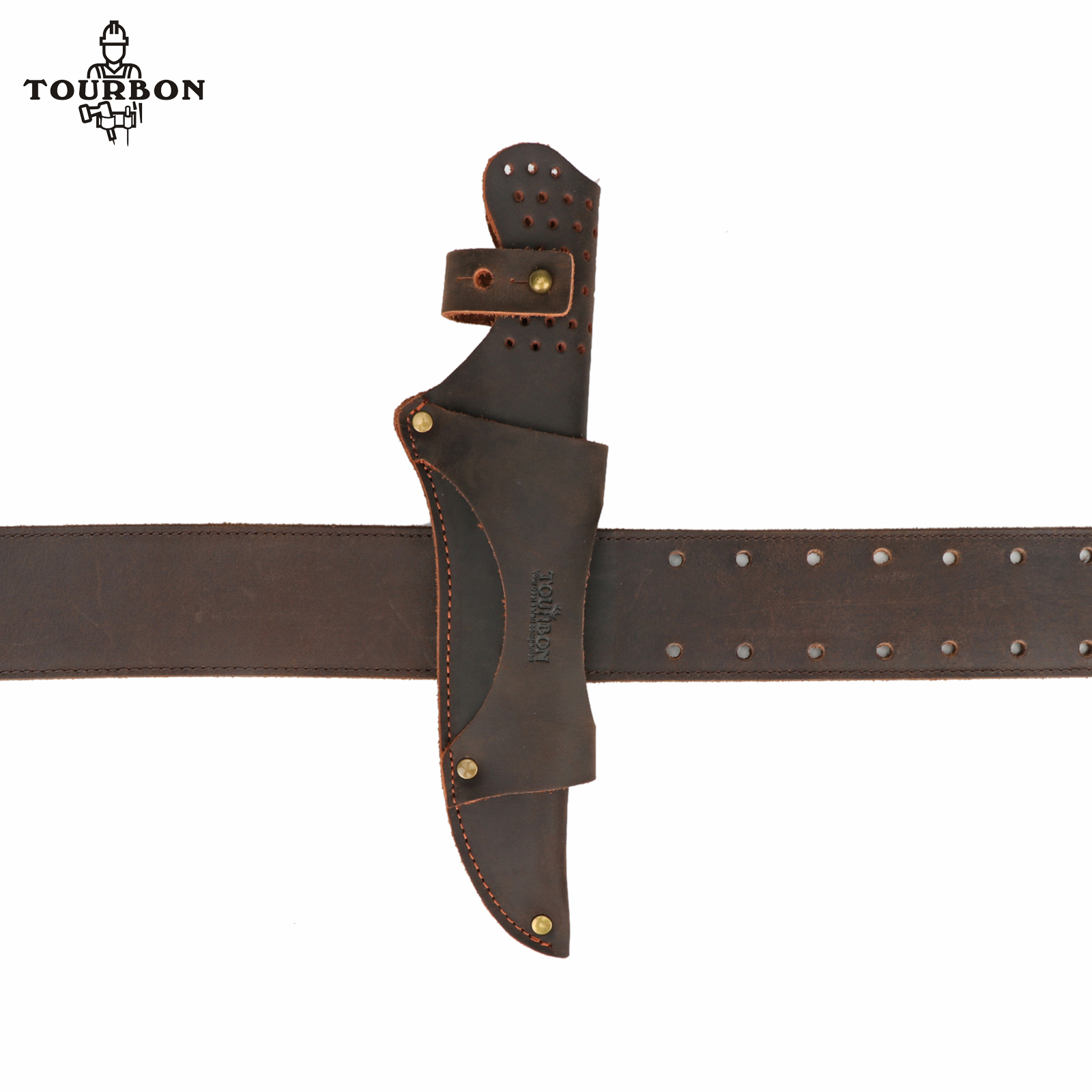 Tourbon Leather Tool Fixed Bla - Bushcraft Knife Fixed ulasan dan harga