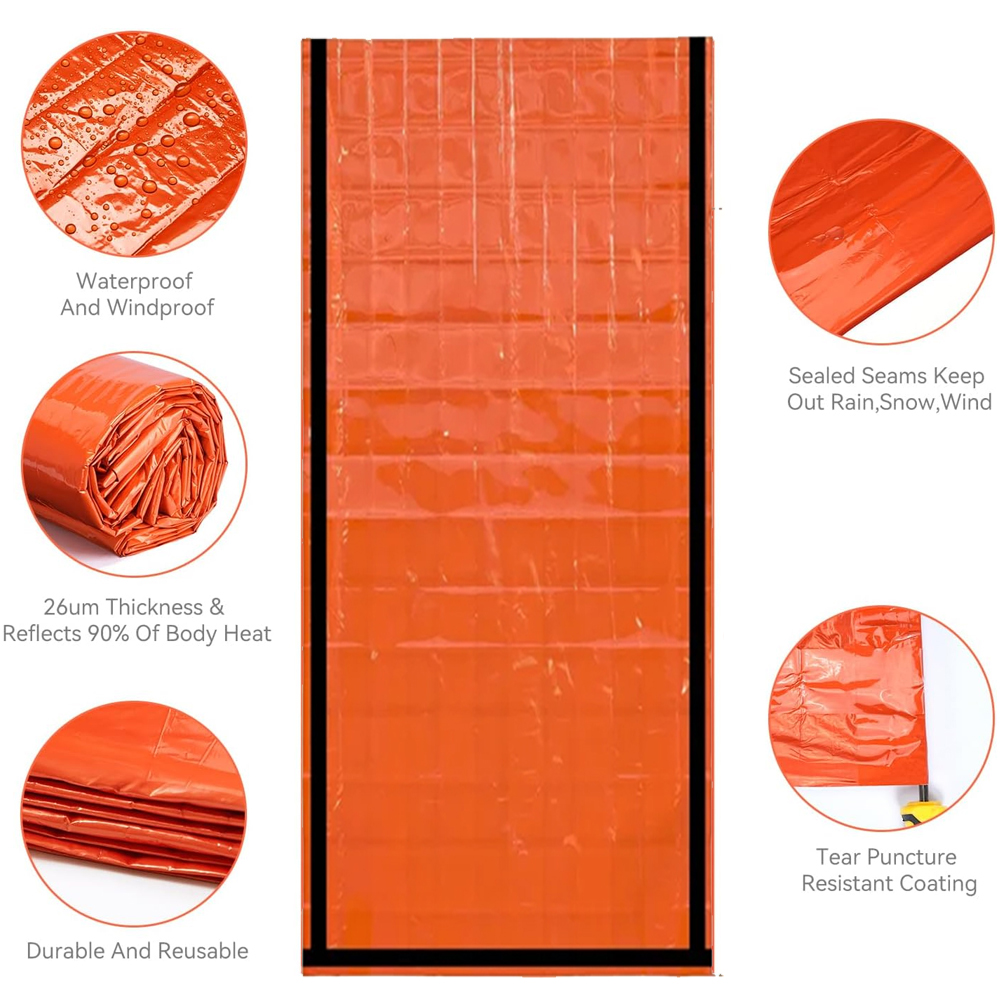 Emergency Sleeping Bag Surviva - Emergency Mylar Tent ulasan dan harga