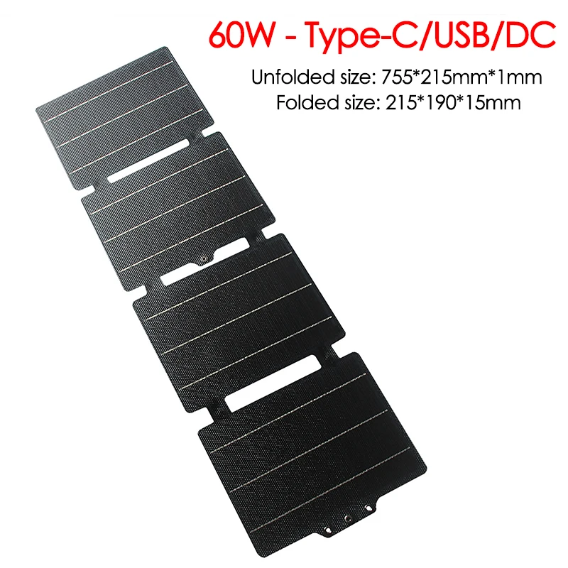 30W 60W Foldable Solar Panel B - Solar Emergency Charger ulasan dan harga