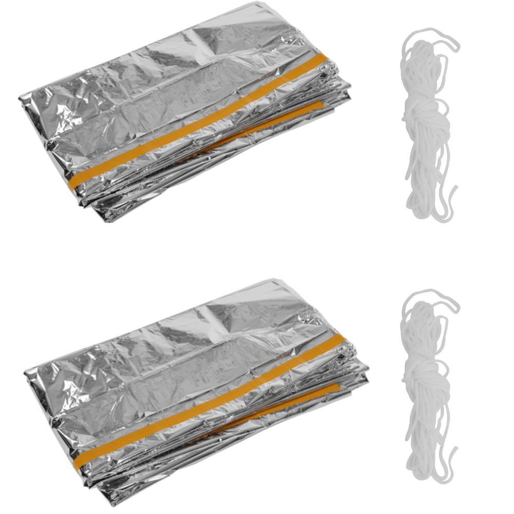 2 Pcs Durable Reflective Emerg - Survival Blanket Reflective ulasan dan harga