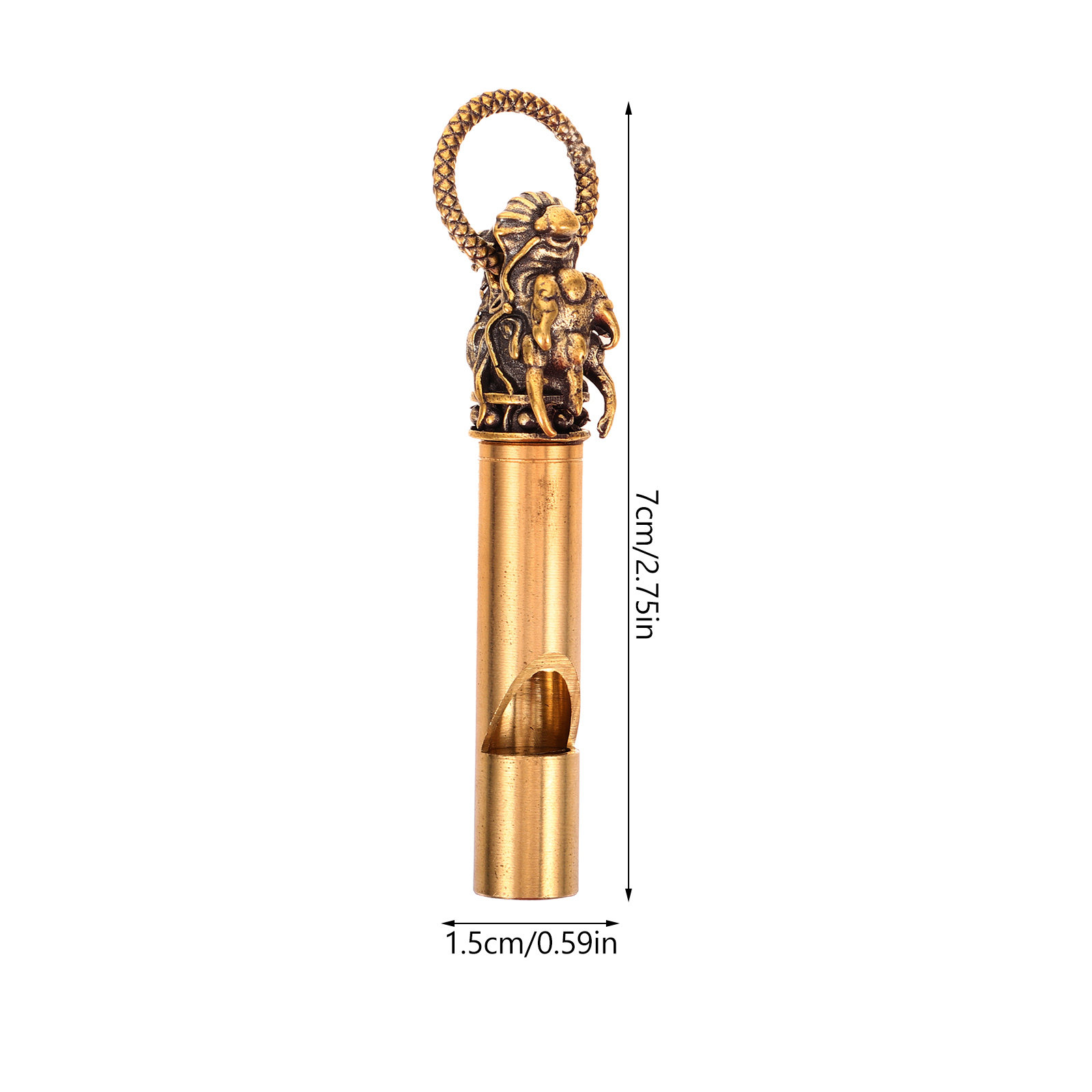 Copper Animal Head Whistle Dec - Emergency Whistle Loud ulasan dan harga