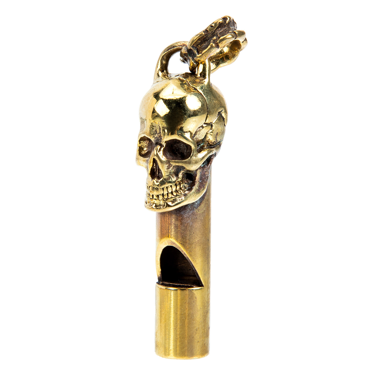 Creative Skull Head Copper Whi - Emergency Whistle Loud ulasan dan harga