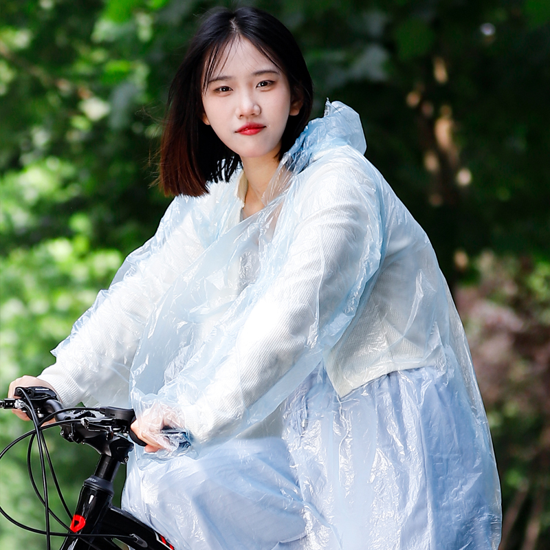 Bicycle Raincoat Thickened Adu - Emergency Poncho Rain ulasan dan harga