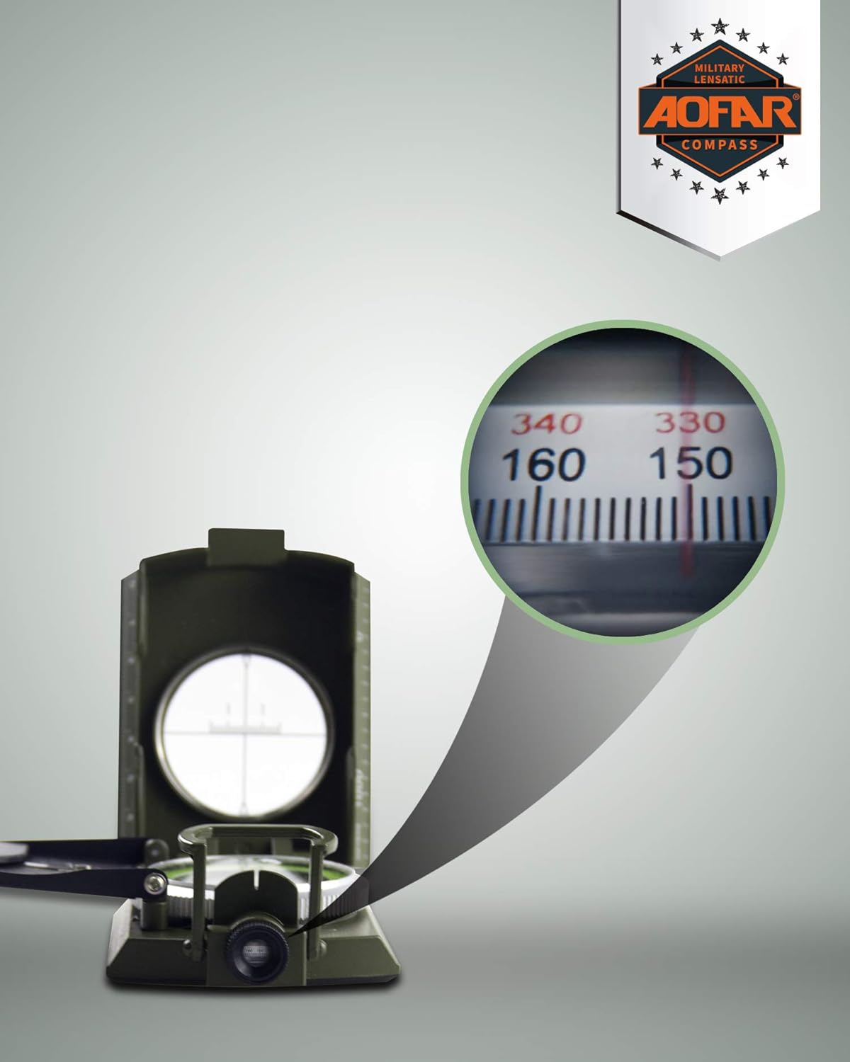 Military Compass for Hiking, L - Compass Lensatic ulasan dan harga