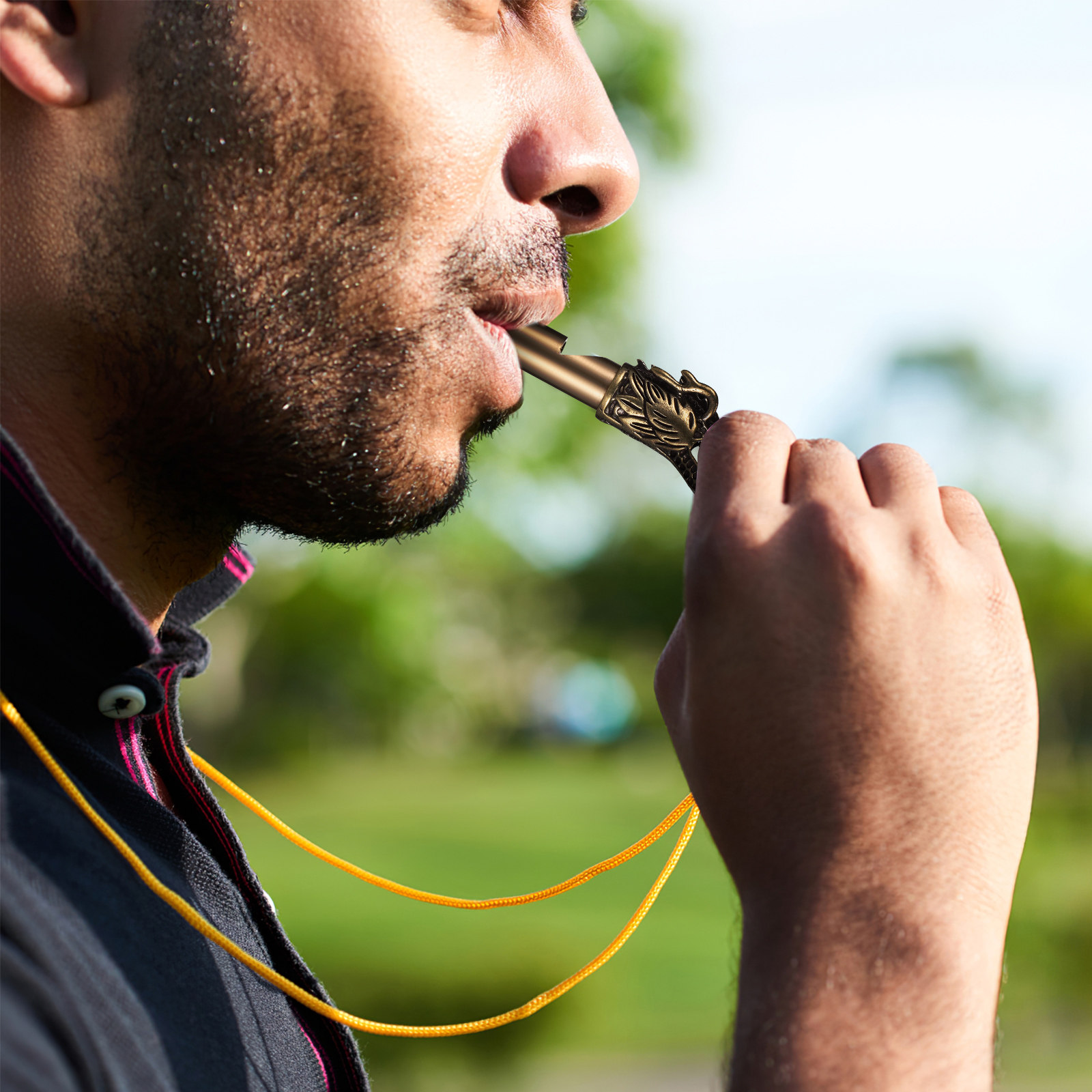 3Pcs Dragon Whistles Brass Vin - Emergency Whistle Loud ulasan dan harga