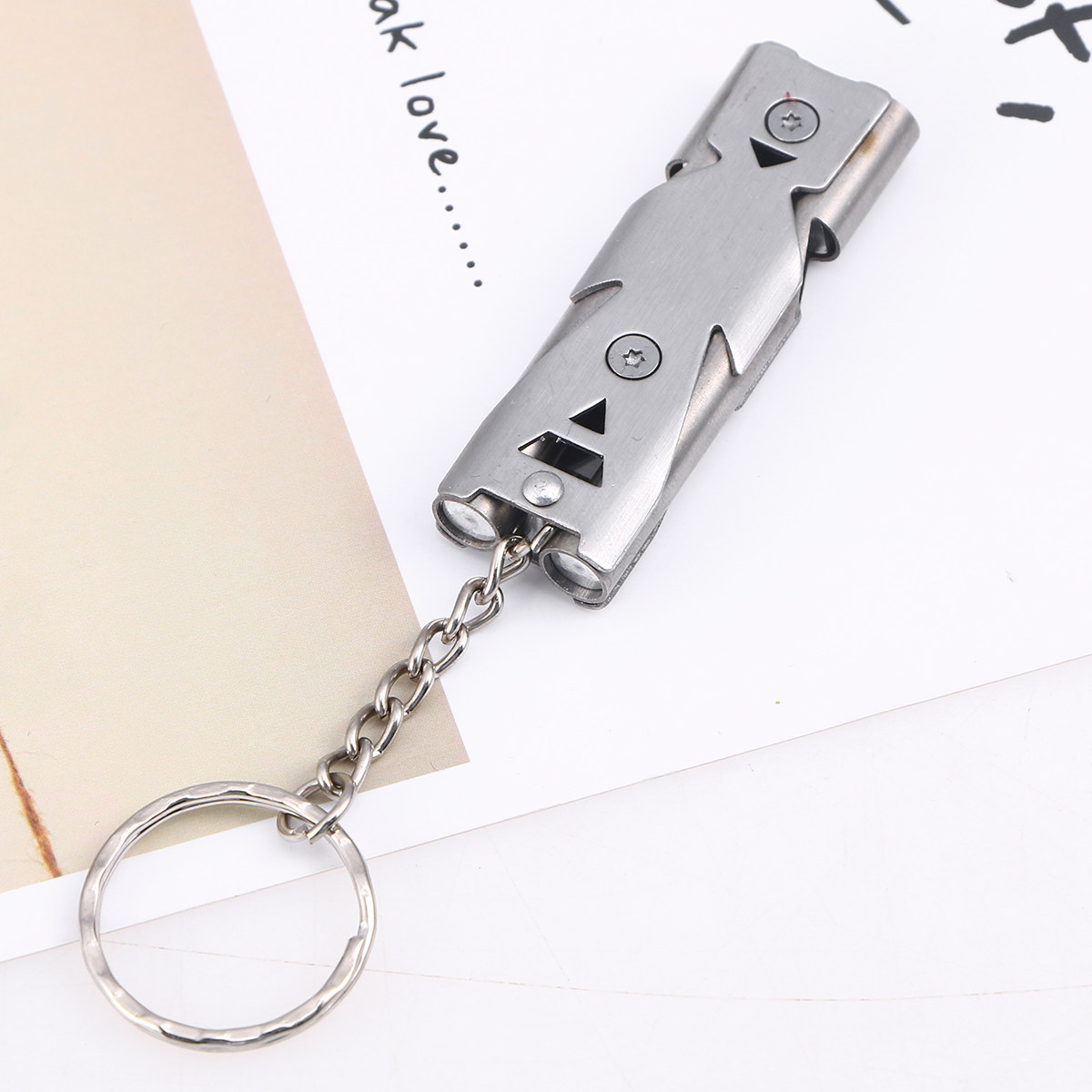 1Pcs Emergency Double Tube Sur - Emergency Whistle Loud ulasan dan harga