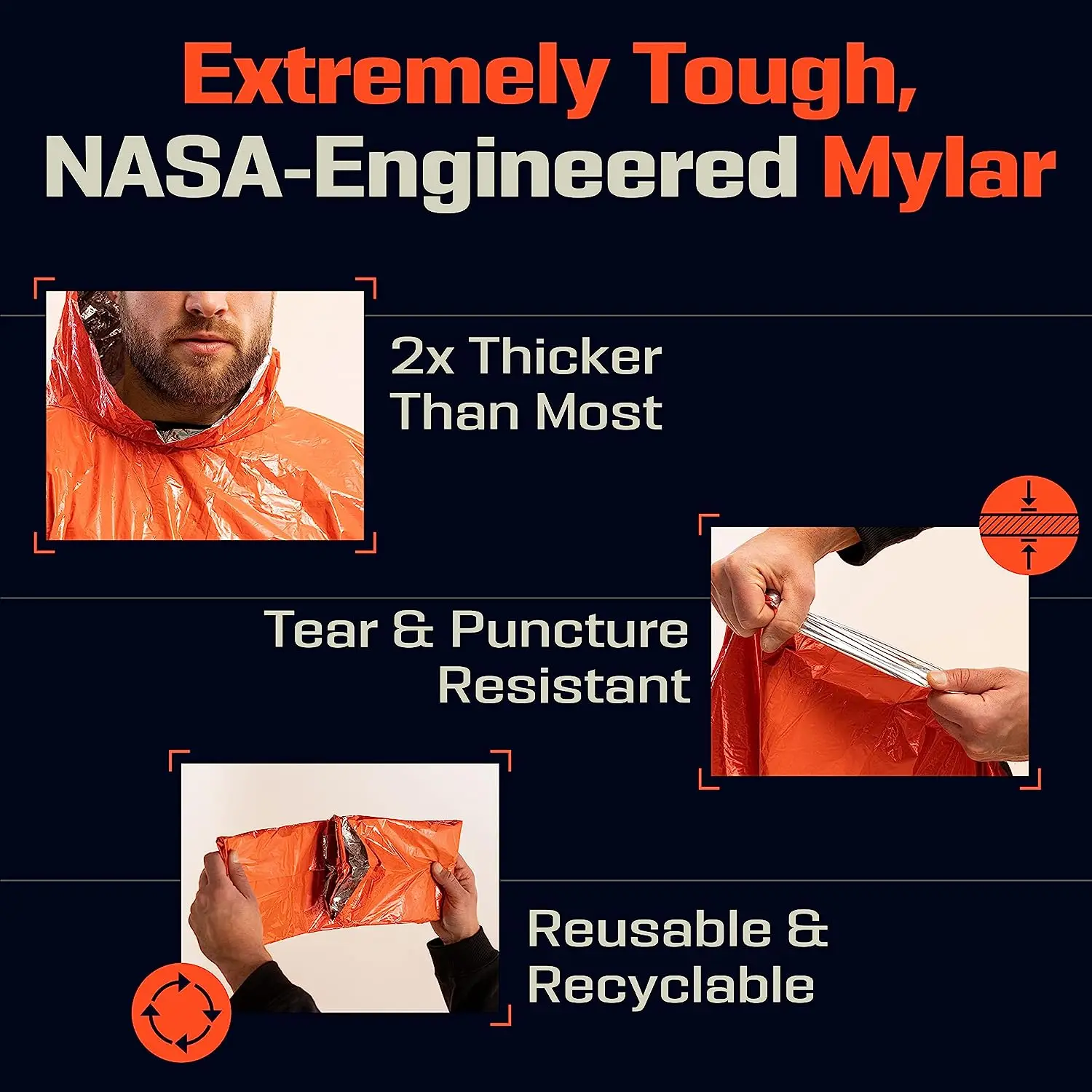LIFE Emergency Survival Poncho - Survival Blanket Reflective ulasan dan harga