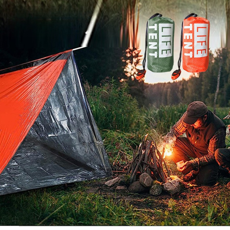 1PC Outdoor Emergency Tent Por - Emergency Mylar Tent ulasan dan harga