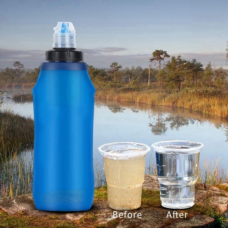 500Ml Water Filter Bottle Wate - Water Purification Straw ulasan dan harga