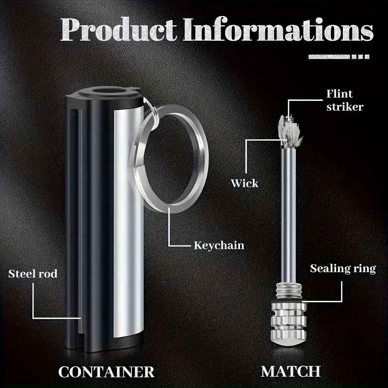 2026 Pack Match Lighter, Flint - Fire Starting Kit ulasan dan harga