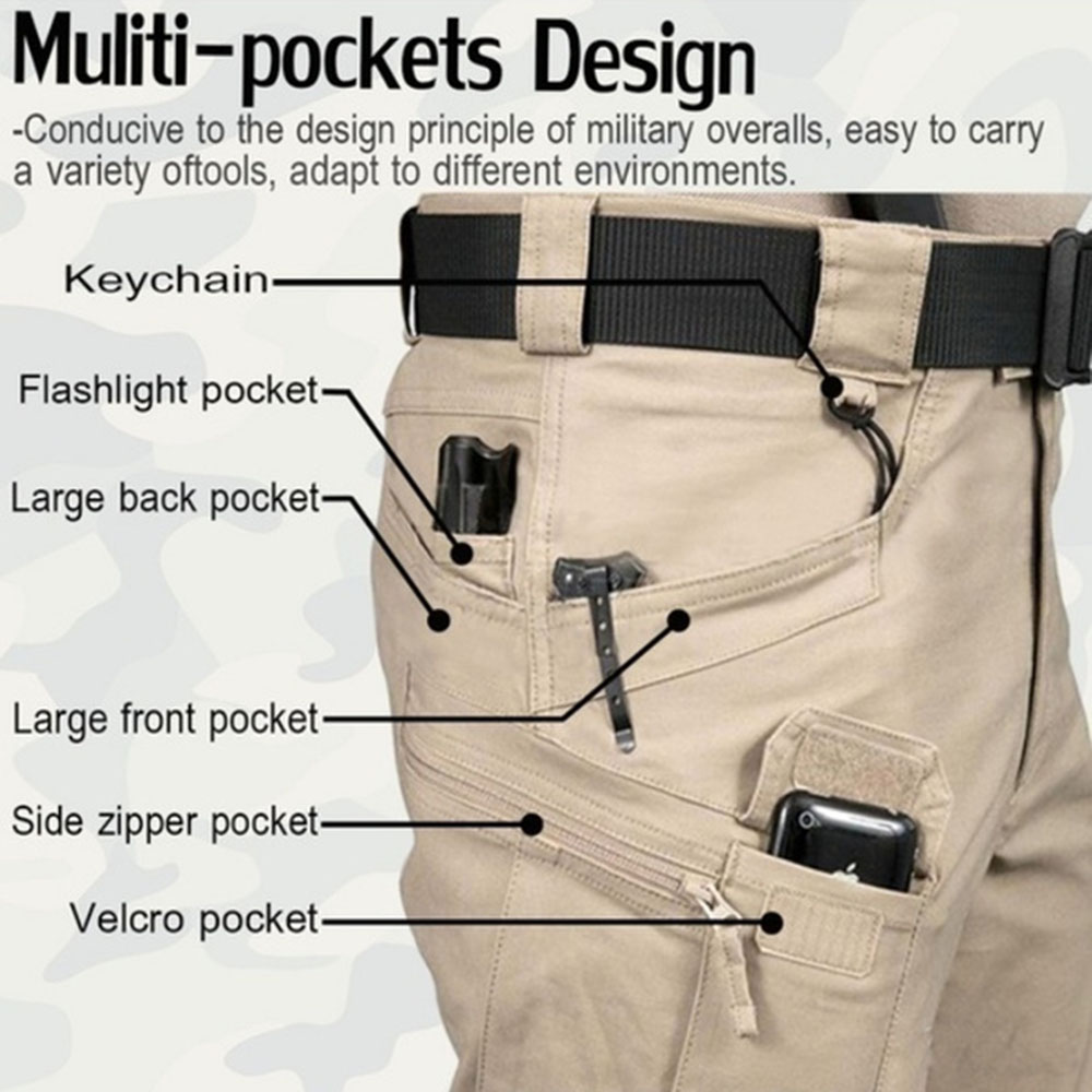 Men's Tactical Cargo Pants 6XL - Fishing Kit Compact ulasan dan harga